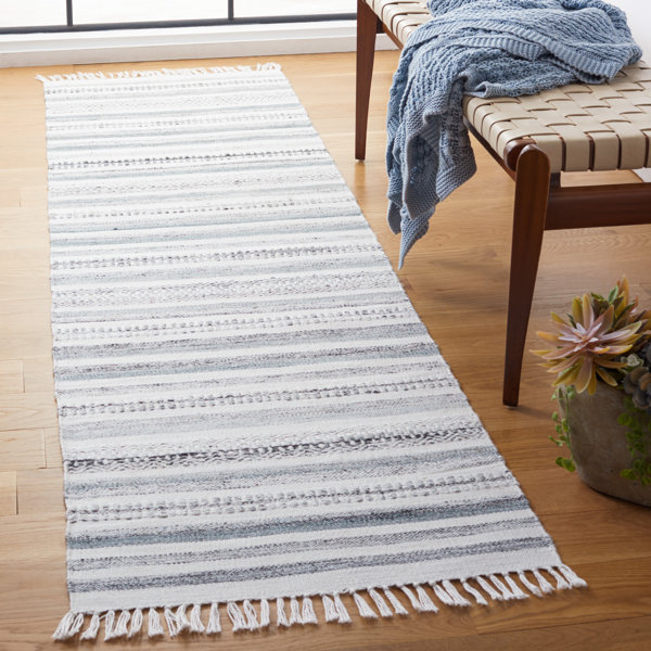 Foundry Select Rossitano Handmade Flatweave Performance White/Gray Rug
